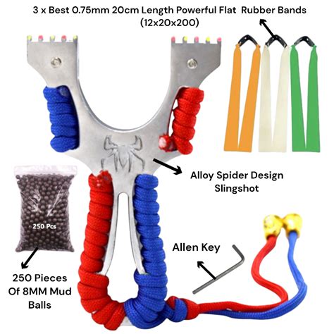 Spider Durable Alloy Slingshot For Outdoor Target Shooting – INDIAN ...