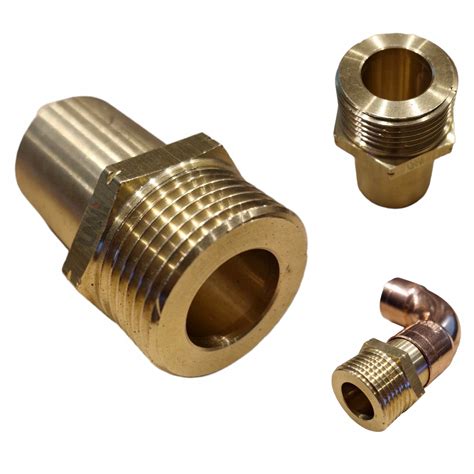 ZŁĄCZKA SZEROKIM Z CZOŁEM CU 22 X 3/4" GZ NYPEL DO LUTOWANIA POD ...