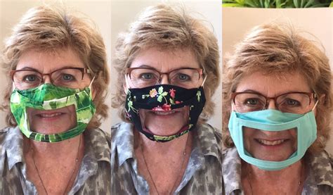 Image result for Clear Face Mask Pattern for Lip Reading Tutorial