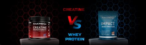 Creatine vs Whey Protein: Which is best for muscle building? – NAKPRO ...