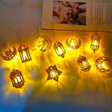 VAKKI Ramadan Eid String Light, 10 LEDs Ramadan Decorations Ramadan ...