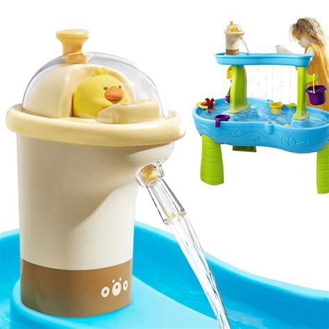 Yuanjian Water Table Pump for Kids, Cordless Yellow Duck Water Play ...