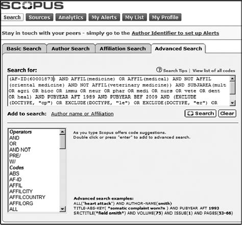 Scopus Database Advanced Searching 的图像结果