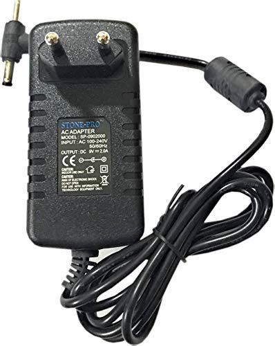 STONE-PRO 9V 2A DC Power Adaptor, Power Supply Ac Input 100-240V Dc ...