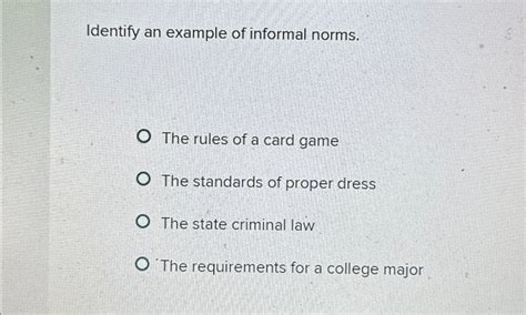 Informal Norms Examples 的图像结果