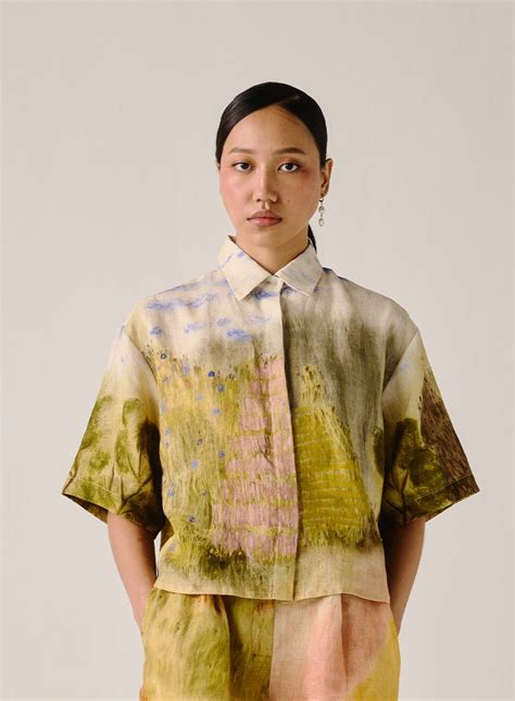 Dale printed Ava Linen Shirt – Cord Studio