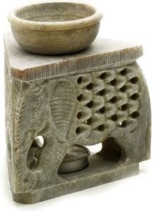 AAPNO RAJASTHAN Carved Elephant Stoneware Tealight Holder Price in ...