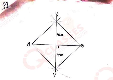Q9 A straight line AB is 8 cm long. Locate by construction the locus of ...