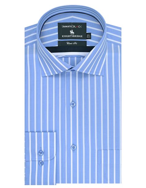 Sky Stripe Formal Shirt For Men