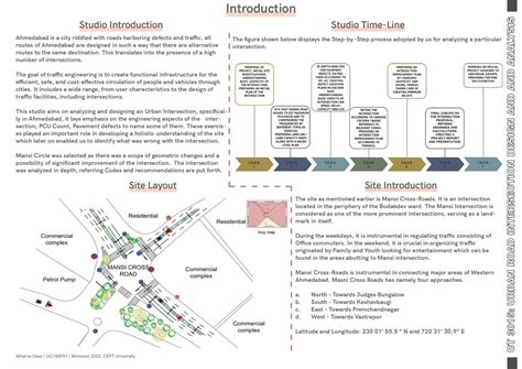 Intersection Design and Analysis of Mansi Cross-Roads | CEPT - Portfolio