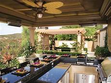Outdoor Kitchen Patio by Outdoor Kitchen Countertops Options Hgtv Outdoor Kitchen Patio