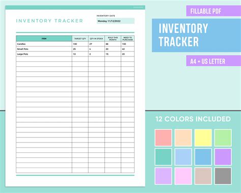 Concession Stand Inventory List