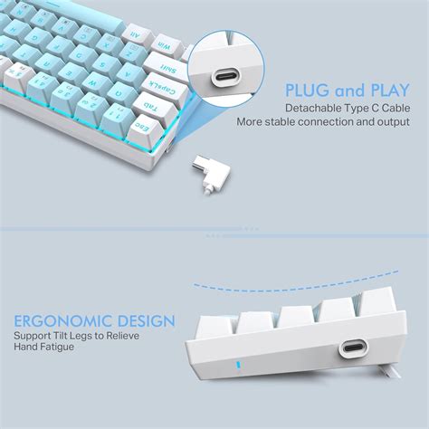 EDJO Mechanical Gaming Keyboard 60%, Hot swappeble India | Ubuy