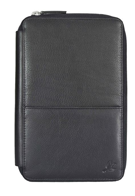 Buy HORNBULL Black Leather Travel Document Holder | Leather Passport ...