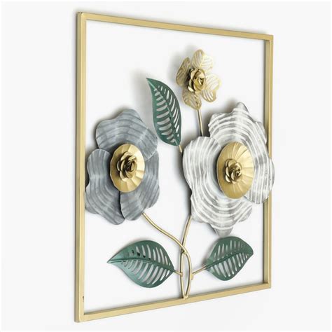 Buy VEDAS Mystical India Metal Flowers Wall Accent from Vedas at just ...