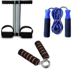 AJRO DEAL Tummy Trimmer Double Spring Skipping Rope & Wrist Hand Grip ...
