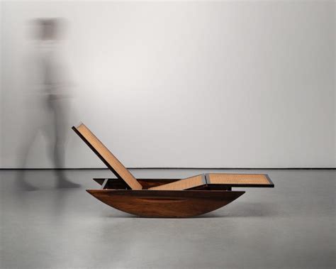 Tenreiro Style Teak & Cane Chaise Longue | Bangalore
