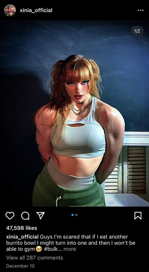 Instagram Fitness influencer (@Xinia_Official) : r/nattyorjuice
