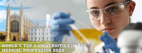 World's Top 5 Universities in the Medical Profession