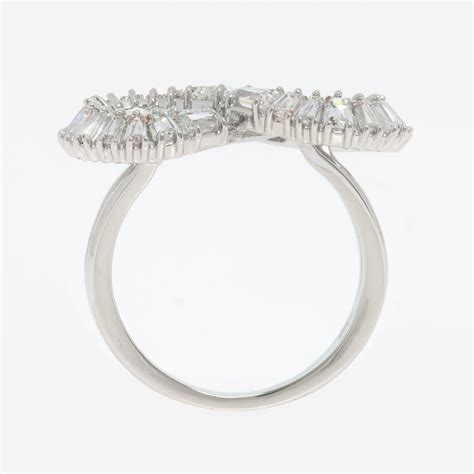 Silver Tone Hyperbola Ring - TK Maxx UK
