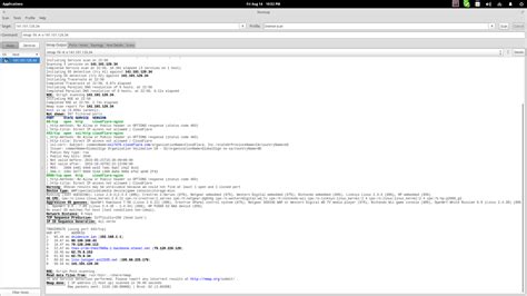 Nmap Security Scanner 的图像结果