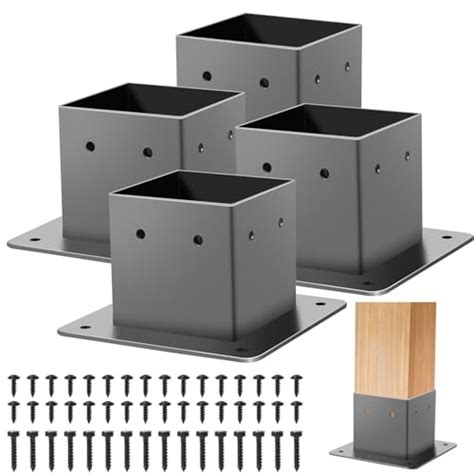 Image result for 4x4 Post Support Table Leg Brackets