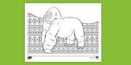 How To Draw a Gorilla Worksheet