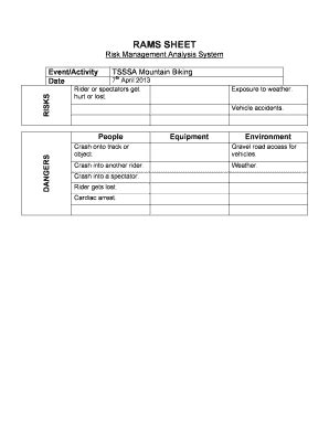 Fillable Online TSSSA MTB Rams form - AllTeams Fax Email Print - pdfFiller