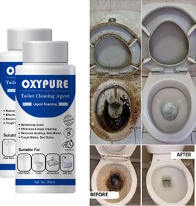 ONEAL OxyPure Toilet Cleaning Duo – 2x250ml Foaming Liquid Bottles ...