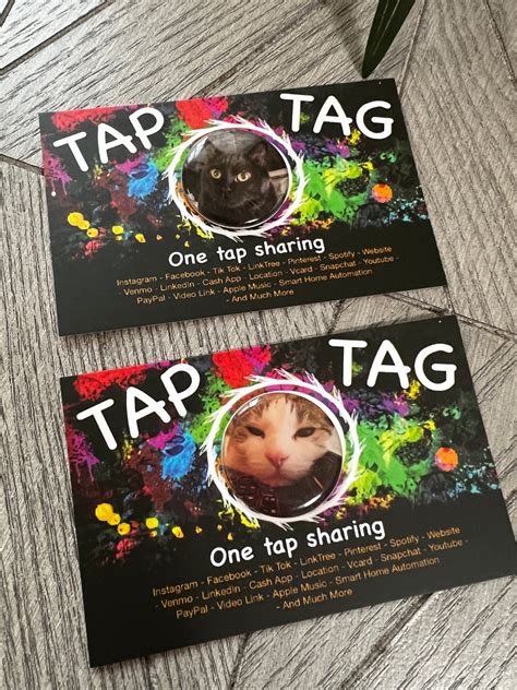 Custom Tap Sticky Tag | Link to Review Site | UPLOAD YOUR DESIGN | Custom NFC Tags