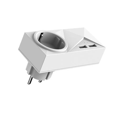Festnight WiFi Smart Plug Mini Dual Outlets 2 USB Ports Smart Socket ...