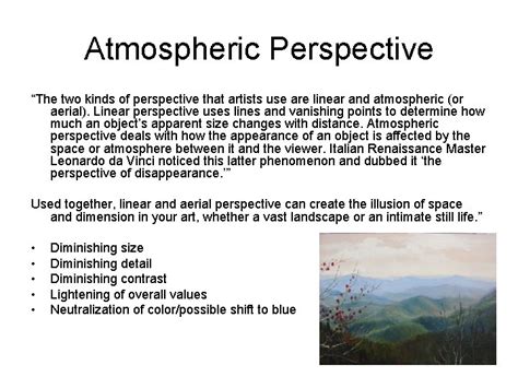 Image result for Using Atmospheric Perspective