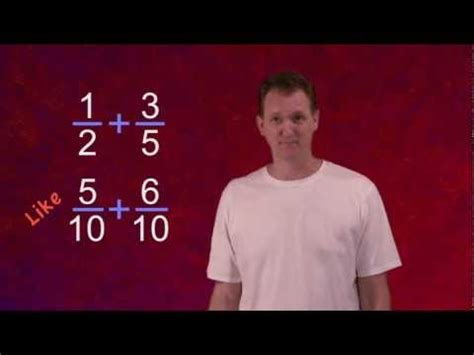Adding and Subtracting: Unlike Fractions: Method 1 Video Lecture ...