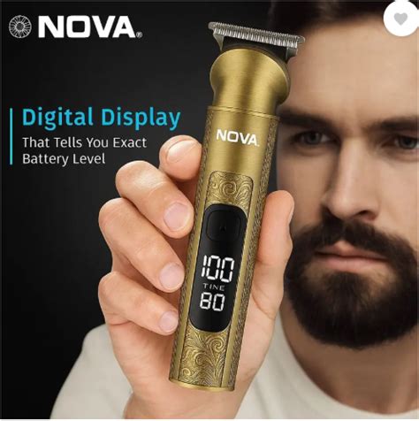 NOVA NG 1158 Digital Waterpoof Trimmer 170 min Runtime 20 Length Setti ...