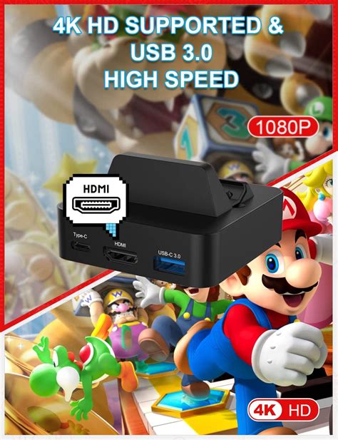 Buy TV Dock Station for Nintendo Switch, Replace Original OLED Lite ...