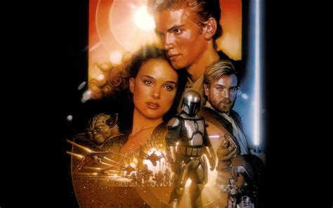 Star Wars Episode II: Attack of the Clones – HD Wallpaper Featuring Iconic Heroes