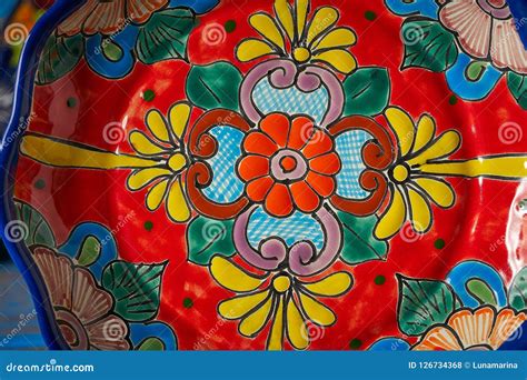 Mexican Pottery Talavera Style of Mexico Stock Photo - Image of ...