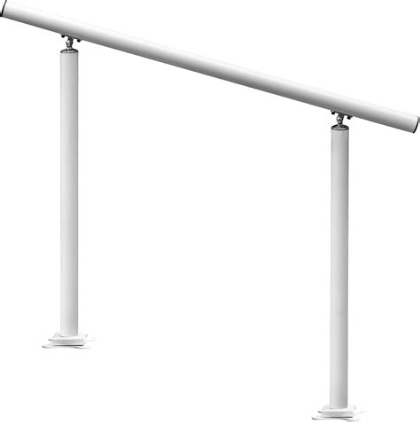 Buy Happybuy Outdoor Stair Railing Kit, 4 FT Handrails 1-4 Steps ...