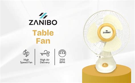 Buy Zanibo Table Fan 400 MM | Table Fans For Home & Office ...