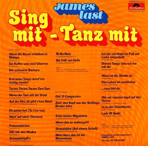 James Last. Sing mit - Tanz mit James Last – Bertelsmann Vinyl Collection