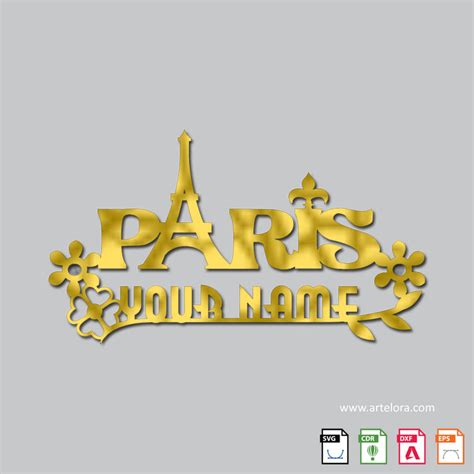Name Plate laser cutting Paris – ArtElora