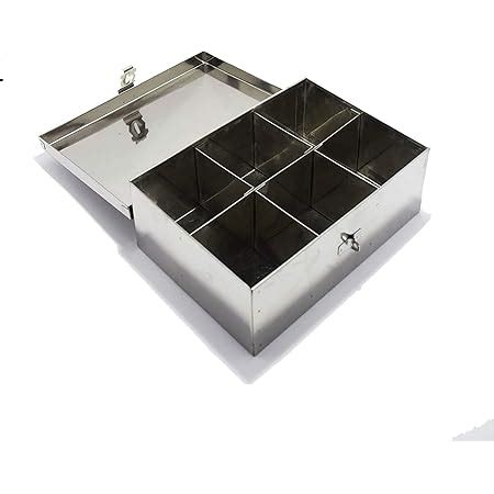 Buy Abhishek Stainless Steel Commercial Masala Dabba Spice Box Big ...