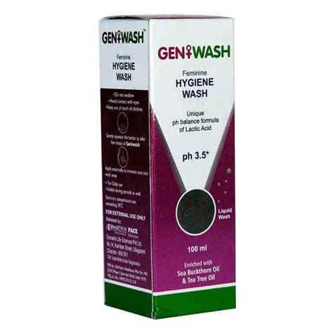 Buy Geni Wash 100Ml Feminine Higiene Wash online | Uses, Side Effects ...