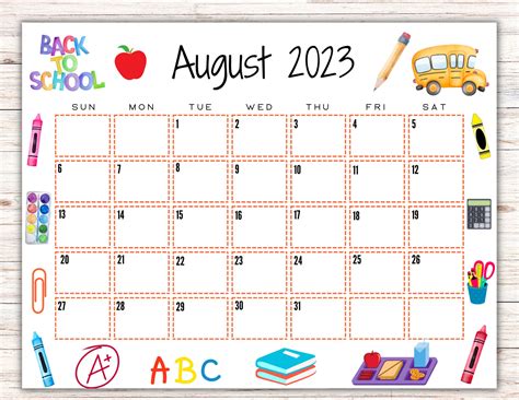 August Calendar Theme Ideas - prntbl.concejomunicipaldechinu.gov.co
