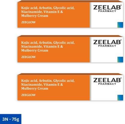 zeelab Zeeglow Skin Brightening & Hydrating Cream with Kojic Acid ...