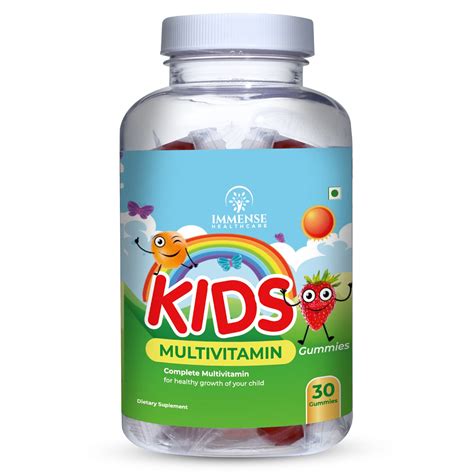 Immense Healthcare Multivitamin Gummies for Kids, Teenagers, Men, Women ...