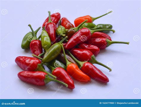 Green and Red Ornamental Thai Peppers Stock Photo - Image of numbers ...