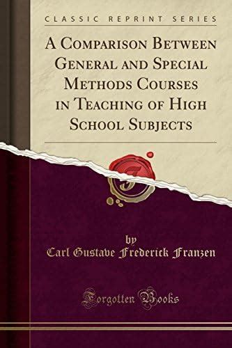 Buy A Comparison Between General and Special Methods Courses in ...