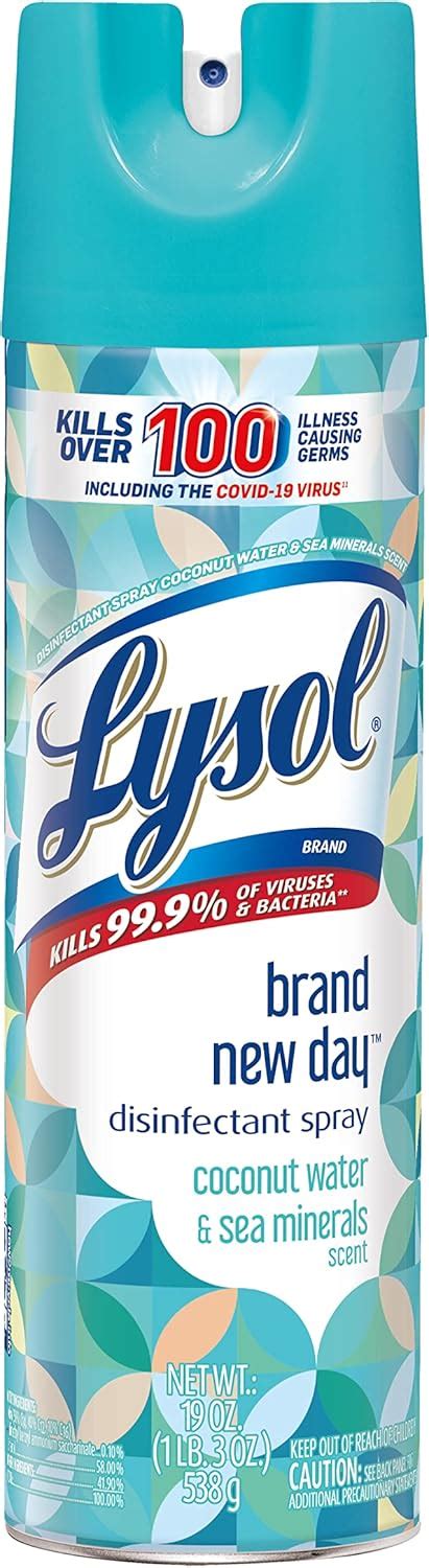 Buy LYSOL Disinfectant Spray - Coconut Water & Sea Minerals, 19 Oz Pack ...