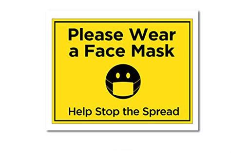 ISEE 360® Help Stop The Spread Safety First Wall Sign Vinyl Printed ...